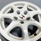 JDM EK9 Civic Type R White 5 Lug Wheels